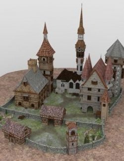 Medieval Manor for DAZ Studio