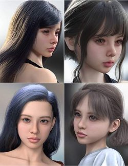 Vo Siri and Young, and Vo Rook and Young HD for Genesis 9 Character Bundle