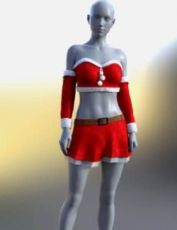 GD Sexy Christmas Outfit for Genesis 8 Female