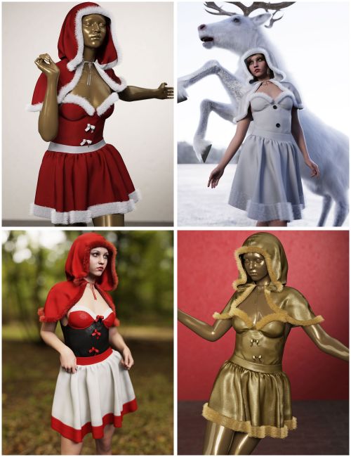 Click here to see preview images for "Holiday and Fairytale Style Addon for Festive Style Lingerie" Holiday and Fairytale Style Addon for Festive Style Lingerie