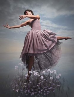 dForce Secret Dream Dress for Genesis 9