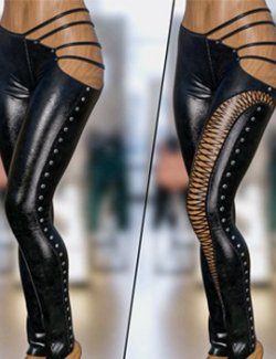 EliteDZ_LeatherCutoutPants G8F