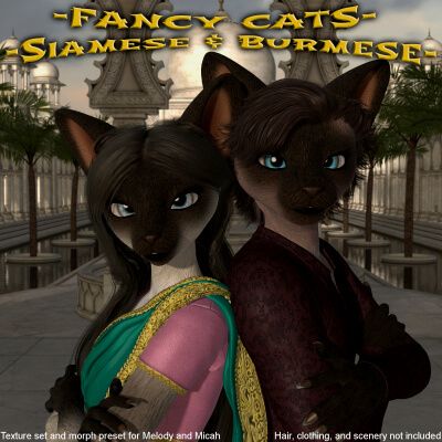 Click here to see preview images for "Fancy Cats - Siamese & Burmese for Melody & Micah" Fancy Cats - Siamese & Burmese for Melody & Micah