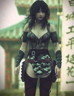 Kurohana dForce Outfit for Genesis 9