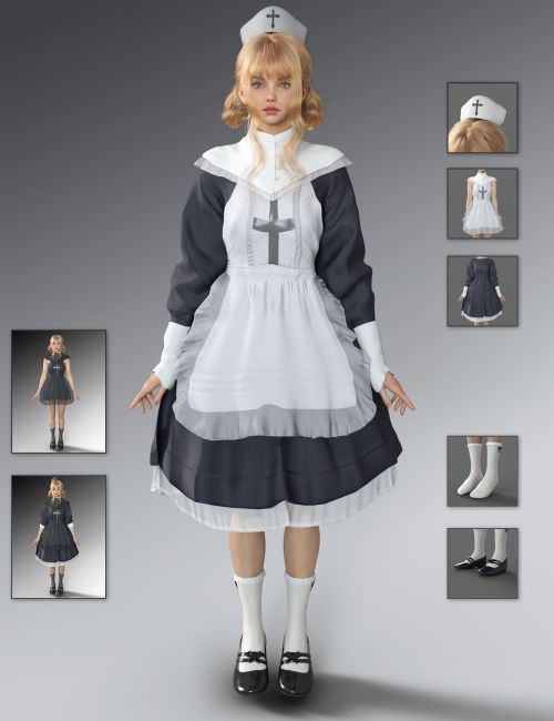 Click here to see preview images for "dForce MB Maid Suit for Genesis 9 Feminine" dForce MB Maid Suit for Genesis 9 Feminine