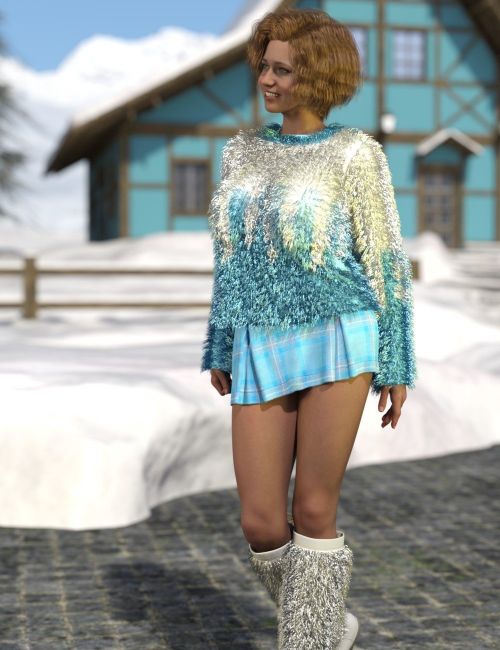 Click here to see preview images for "dForce Winter Whimsy Outfit for Genesis 9 and 8 Female" dForce Winter Whimsy Outfit for Genesis 9 and 8 Female