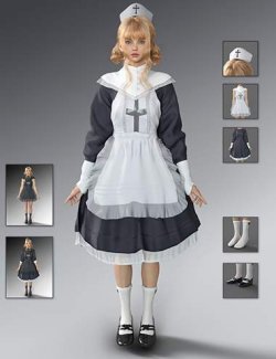 dForce MB Maid Suit for Genesis 9 Feminine