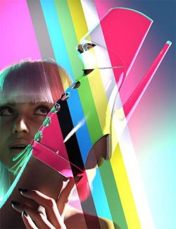 Peep Toe Pleaser Boots for Genesis 9