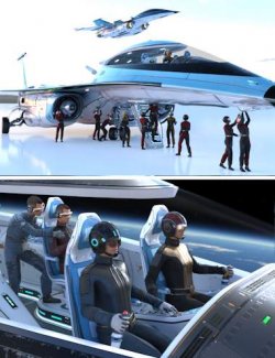 Alpha Star Cockpit Poses
