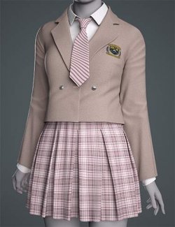 dForce GN Cute Japanese School Uniform for Genesis 9