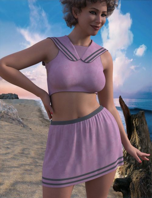 Click here to see preview images for "DNA Sailor June Middy Skirt Set for Genesis 9" DNA Sailor June Middy Skirt Set for Genesis 9