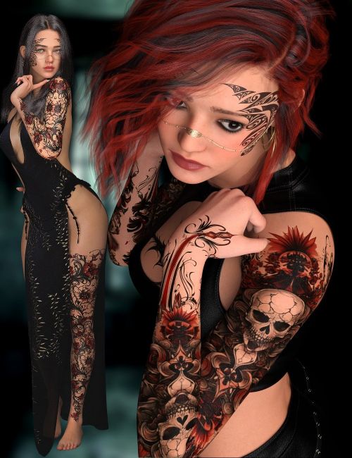 Click here to see preview images for "L3D TattooU - Inked Arms and Legs Genesis 9" L3D TattooU - Inked Arms and Legs Genesis 9