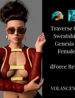 Traverse Cut Sweatshirt for Genesis 9 Female