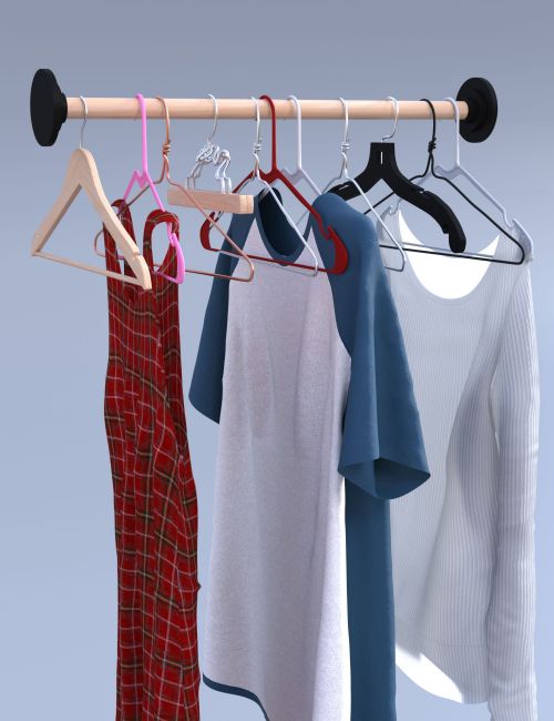 Click here to see preview images for "Clothing Hangers for Genesis 9 and Genesis 8 dForce Clothing" Clothing Hangers for Genesis 9 and Genesis 8 dForce Clothing