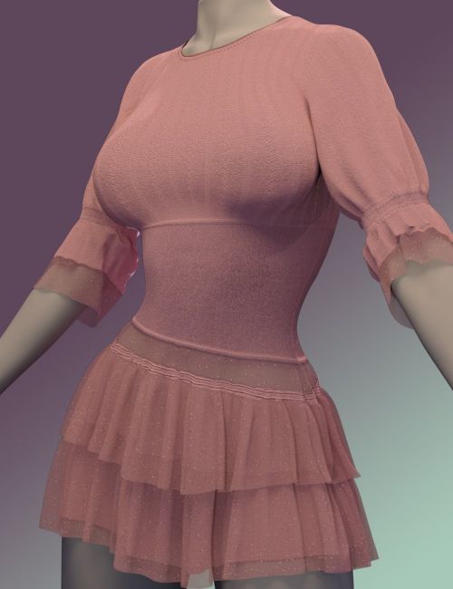 Click here to see preview images for "ZK dForce Frilled Dress" ZK dForce Frilled Dress