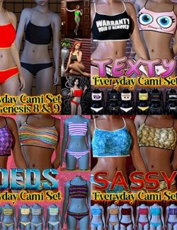 3Dloki's dForce Everyday Cami Set G8F G9 Bundle