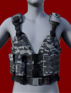 R3D Tactical Vest for G8M and G9 Daz 3D