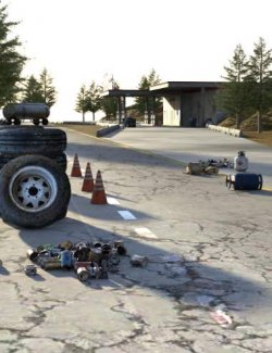 AP Post-Apocalyptic Gas Station Prop Set