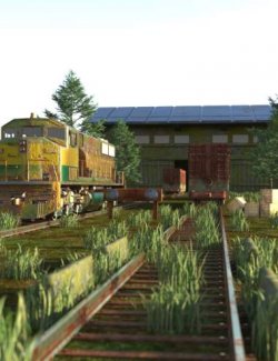 AP Post-Apocalyptic Train Yard Prop Set