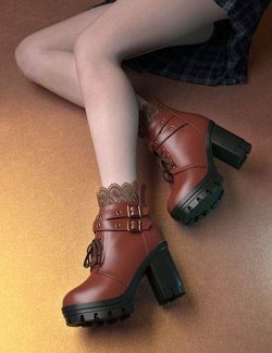 Moyu Ankle Boots for Genesis 9, 8, and 8.1