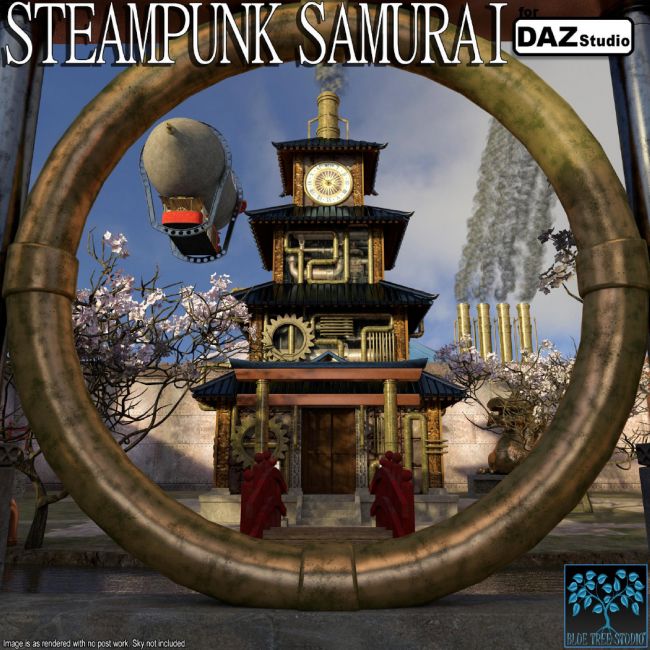 Click here to see preview images for "Steampunk Samurai for Daz Studio" Steampunk Samurai for Daz Studio