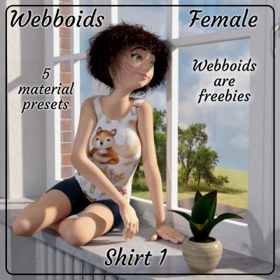 Click here to see preview images for "Webboids Female Shirt 1" Webboids Female Shirt 1