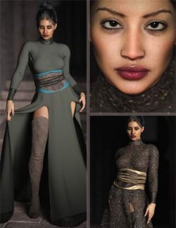 CB Yara HD Character, dForce Clothing Set and Texture Expansion Bundle