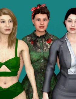 Superrumy 3 Characters Bundle for Genesis 8 Female Vol 3