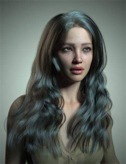 dForce Strand-Based FE With Dishevelled Hair for Genesis 9, 8, and 8.1