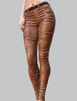 dForce Grunge Leather Pants for Genesis8-8.1F-G9