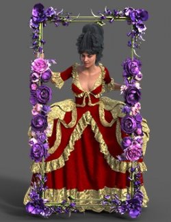 Floral Frame Construction Kit for Daz Studio