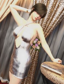 MG-MG Velvet Ecilpse Dress G9 G8F dForce