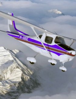 Toon Cessna Private Plane