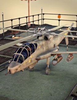 AH 56A Helicopter wt for Daz3D