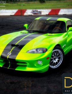 Dodge Viper GTS 1999 for DAZ Studio