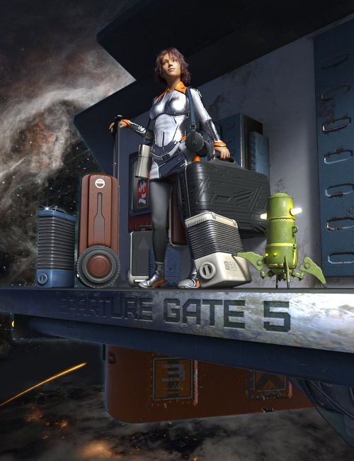 Click here to see preview images for "Sci-Fi Luggage Set" Sci-Fi Luggage Set