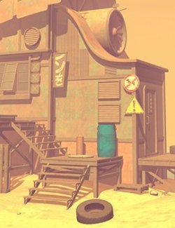 Wasteland House for Poser