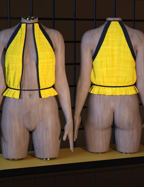 Click here to see preview images for "3DLoki dForce Tease Halter Top for Genesis 9 and Genesis 8 Female" 3DLoki dForce Tease Halter Top for Genesis 9 and Genesis 8 Female