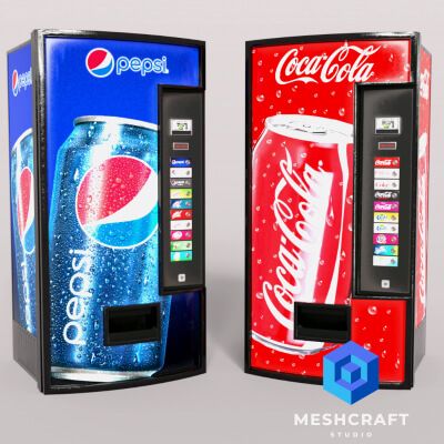 Click here to see preview images for "Real Soda Vending Machines Collection (Coca-Cola and Pepsi)" Real Soda Vending Machines Collection (Coca-Cola and Pepsi)