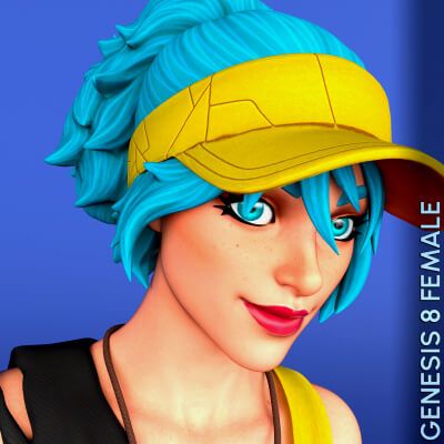 Click here to see preview images for "Fortnite Comet for Genesis 8 Female" Fortnite Comet for Genesis 8 Female