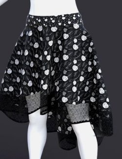 Free Floral Materials for G8F Asymmetric Skirt