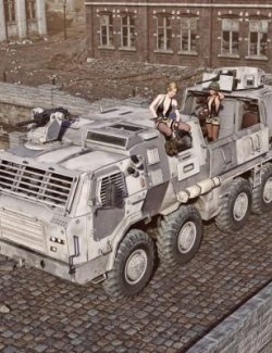 MRAP Large Vehicle MW for DAZ3D