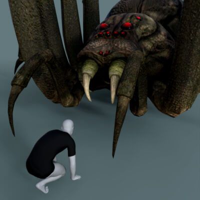Click here to see preview images for "Giant Spider Prop for DAZ Studio Free" Giant Spider Prop for DAZ Studio Free