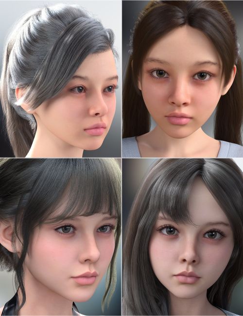 Click here to see preview images for "Vo Laleh and Young, and Vo Eryx and Young HD for Genesis 9 Character Bundle" Vo Laleh and Young, and Vo Eryx and Young HD for Genesis 9 Character Bundle