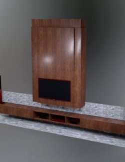 AQ3D Modern TV Wall 9