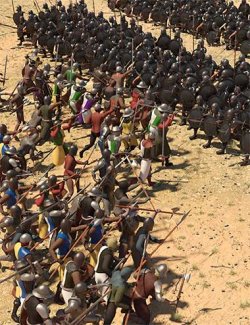 LowPoly Crowd Creator Expansion: Medieval Army