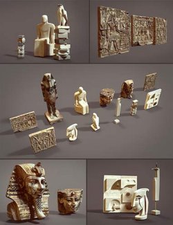 Polish Egyptian Statue Collection