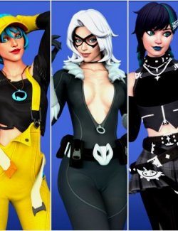 Fortnite Girl Pack 02 for Genesis 8 Female