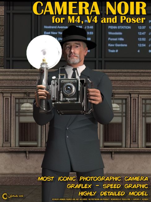 Click here to see preview images for "Camera Noir for Poser" Camera Noir for Poser