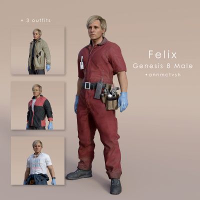 Click here to see preview images for "COD Felix Genesis 8 Male" COD Felix Genesis 8 Male